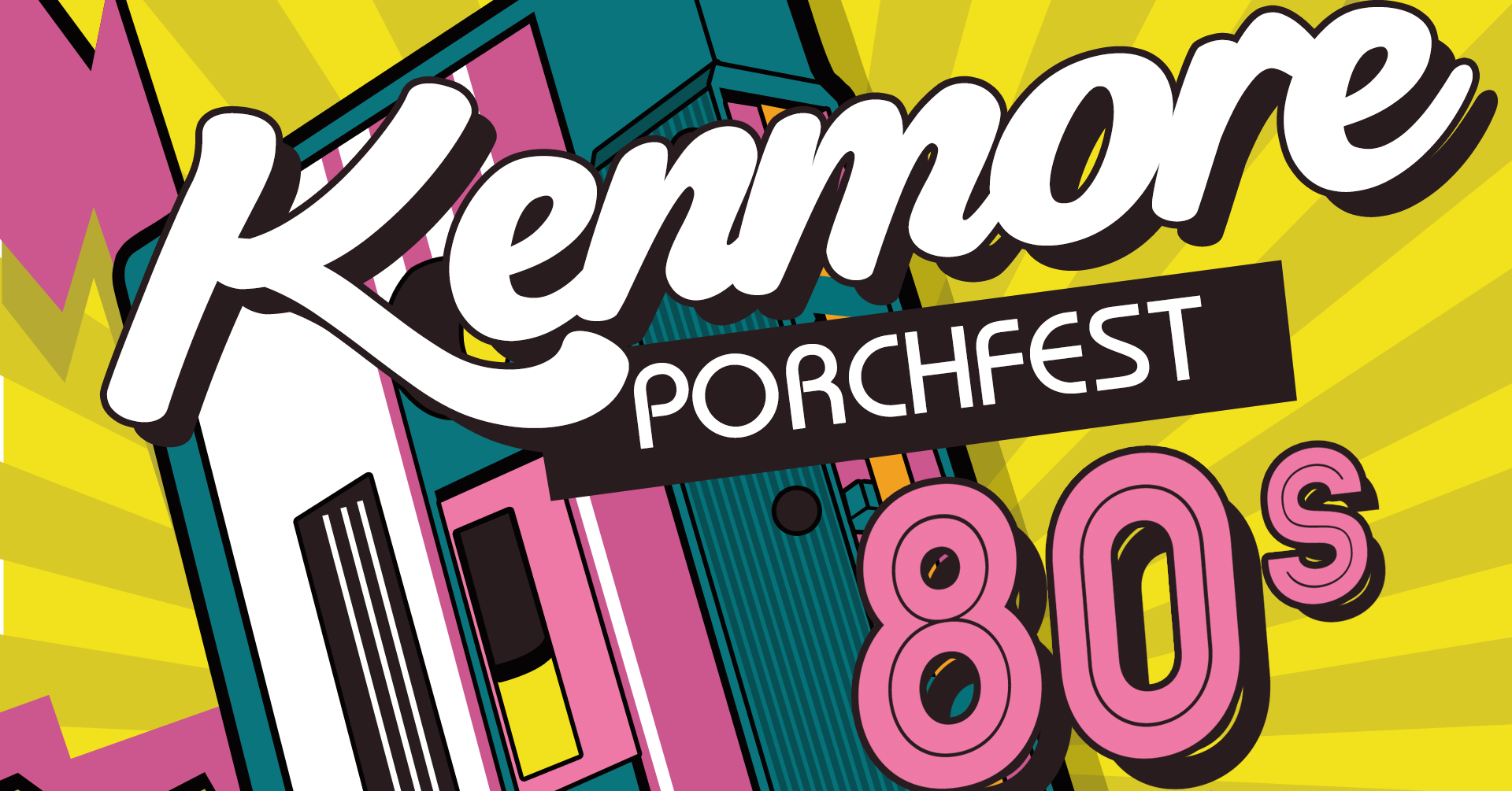 Kenmore Porchfest June 23, 2024 live bands playing the porches of